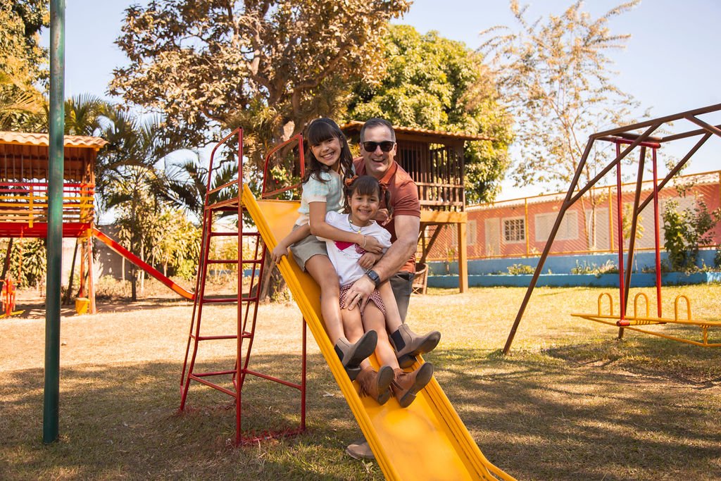 Desfrutando do espaço